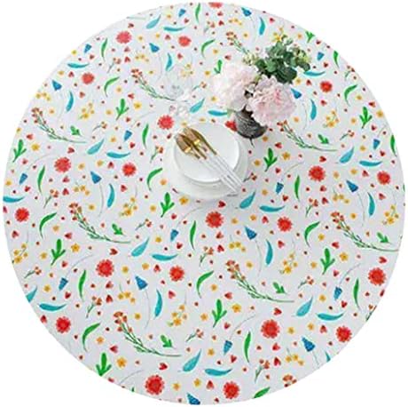 Syrehaar redonda de mesa clara protetor de mesa de plástico tampa redonda toalha de mesa PVC Tana