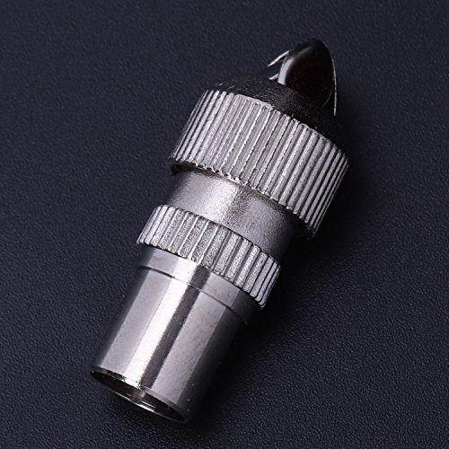 Latwne 1 x Conector coaxial masculino Plug de zinco