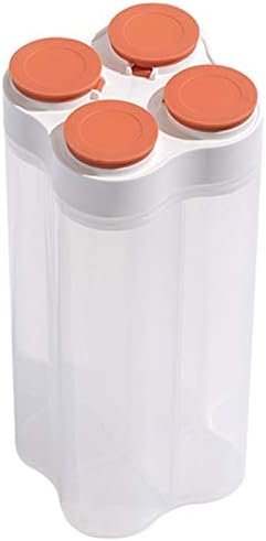 Dbylxmn 10 peças Preparação de refeições de vidro Recipientes de armazenamento caixas transparentes sela jarra tanque de cozinha latas