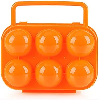 Bolsa de silicone reutilizável manípulo de armazenamento de plástico portátil ovos de ovos 6 Caixa de caixa de recipientes
