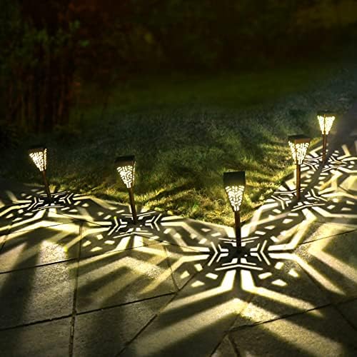 BOODME 6 PACK LUZES SOLAR EXTERNO LUZES CONCICAIS DO CONCICATIVAS BROON ALENTE ALTO LED LED LED LEDA Iluminação Água para gramado,