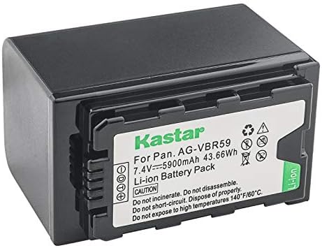 KASTAR 1-PACK AG-VBR59 Substituição de bateria para panasonic ag-vbr59 ag-vbr59g, ag-vbr89 ag-vbr89g, ag-vbr118 ag-vbr118g bateria, câmera de câmera de câmera de câmbio de câmbio 4K-x2 panasonic hc-x2, hc-x20 panasonic 4k 4K 4K 4K 4K 4K 4K 4K 4K 4K 4K 4K 4K