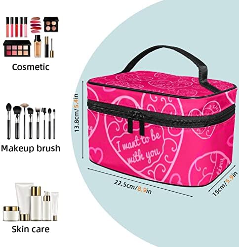 Bolsas de cosméticos para mulheres, bolsas de bolsas de maquiagem de maquiagem de maquiagem Bolsa de maquiagem Girls, dia dos