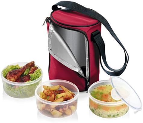 Tescoma Food 3 Recipientes de 1,5 L cada, Bordeaux FreshBox, 1,5 litro