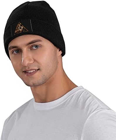 Canserbero knit chapéu de inverno verão quente tap para feminino e chapéu de gorro masculino preto