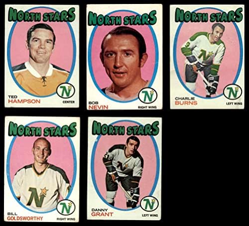 1971-72 Topps Minnesota North Stars perto da equipe definida Minnesota North Stars GD+ North Stars