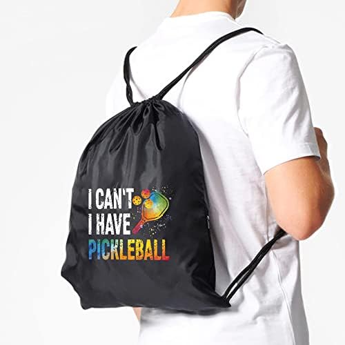 Pishovi, eu posso ter pickleball repetindo o pickleball à prova d'água, bolsa esportiva de pickleball para homens, presentes de jogador de pickleball, presente de pickleball para amante da bola de pickleball, ideia de presente de pickleball