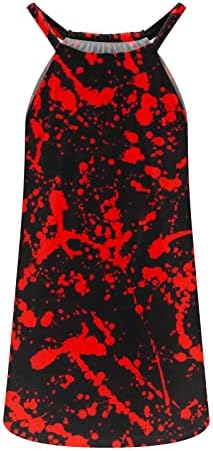 Sinzelimin Women Sling Mini vestidos de Halloween impresso Sexy com decote em V Vestido casual de tanque casual de decote