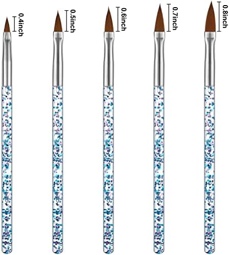 Feer 5 PCs/pincel de unhas de unhas Novo gravação pontilhamento desenho de pintura de gelve