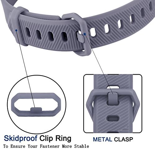 Tobfit 4 Bands de embalagem compatíveis com faixas Fitbit Alta/Alta HR, pulseiras de substituição de silicone Soft Sport para homens
