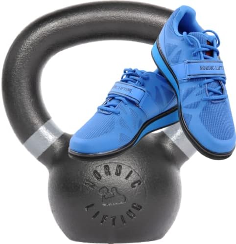 Kettlebell - pacote de 13 lb com sapatos megin tamanho 8 - azul