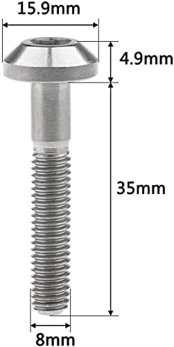 Parafusos de parafuso de kekeyang parafusos de titânio para motocicletas parafusos de fixadores de soquete de motocicletas parafusos