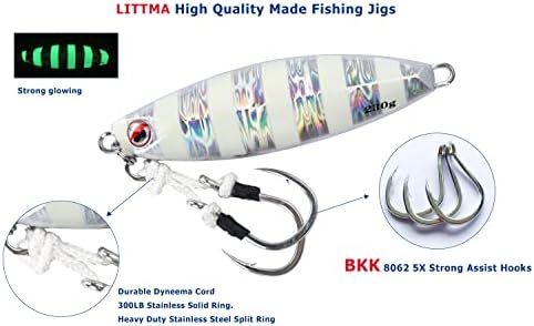 Littma Slow Pitch Jigs 160g 230g gabarito de queda lenta lenta