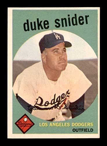 #20 Duke Snider - 1959 Topps Baseball Cards classificados Ex+ - Baseball Slabbed Autographed Vintage Cards