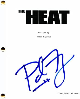Paul Feig assinou o autógrafo The Hear Full Movie Script - estrelado por Melissa McCarthy, Jason Statham, Jude Law, Sandra Bullock - Freaks & Geeks, Spy, Damas de honra, Ghostbusters