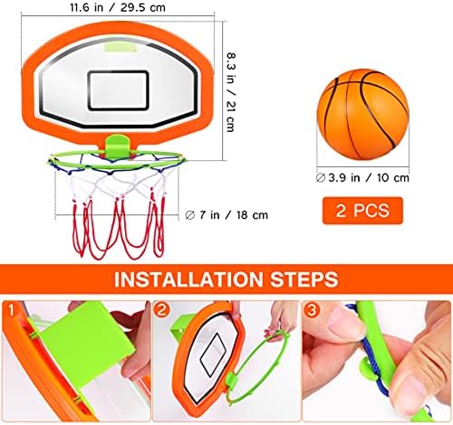 Cluped Basketball Hoop com bolas, cão inflável de basquete inflável para amantes de basquete para uso externo de uso externo