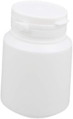 X-Dree 80ml plástico branco redondo em pó sólido garrafa de armazenamento de contêiner (80ml plástico blanc-o redondo