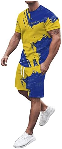 Zhensanguo mass moda masculino roupas de verão Casual Muscle Short Slave Camisetas e shorts esportivos clássicos.