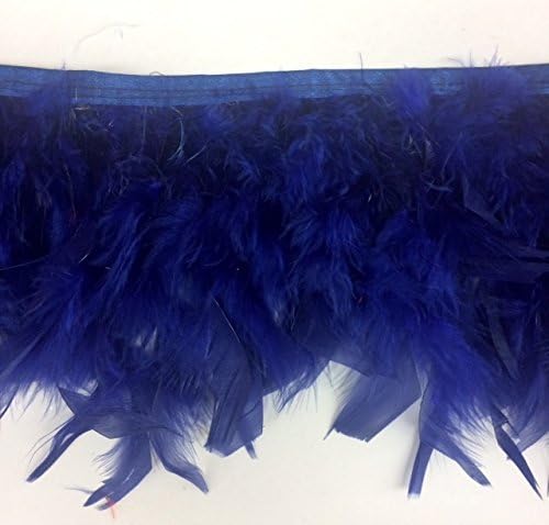 Cenfry Fluffy Turkey Flakes Feathers Fringe Gost Foste Costum Decoration Pack de 2 jardas