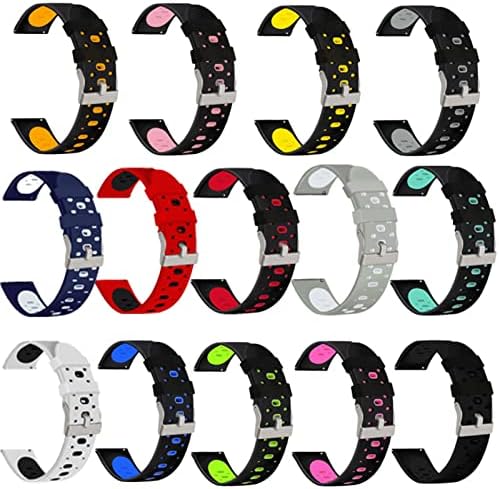 VBWVA 20mm colorido tira da faixa de vigia para Garmin Forerunner 245 245m 645 Música Vivoactive 3 Sport Silicone Smart Watchband Bracelet