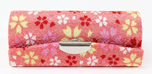 Conjunto de 12 ~ suporte de batom de estilo de flor japonês fofo com um pequeno espelho