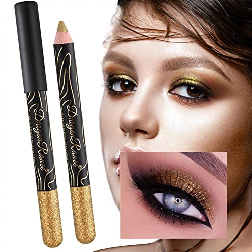 Xiahium Eyeshadow lápis fosco glitter glitter coloris de olho de cor de cor de colorida de barra de pesca a água d'água durar mais forte pigmentado olhoneiro sombra de giz de cera macia