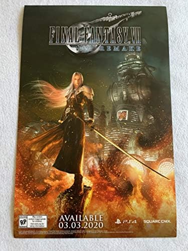 Final Fantasy VII - 11 X17 D/S Promo de videogame original Poster SDCC 2019