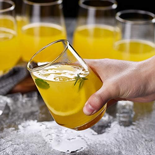 Ecentaur Water Glasses Conjunto de 6 copos de copos de drinques altos copos de copo de copo para cerveja de vinho de cerveja de vinho bebida bebendo