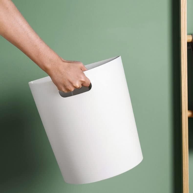 Smljlq Kitchen pendurou lixo lata de banheiro doméstico quarto de estar de estar de punção grátis lixo montado na parede