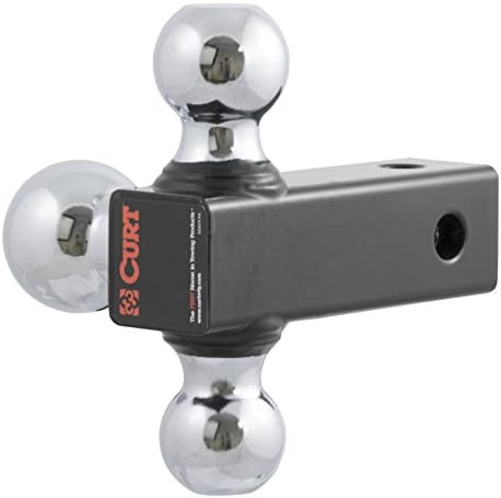 CURT 45800 SUBSTITUIÇÃO O reboque ajustável Hitch Ball Mount Head com 3 bolas para Curt 45799