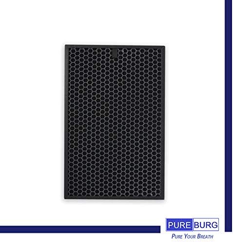 Kit de filtro HEPA de substituição Pureburg compatível com o purificador de ar plasmacluster KC-850U / KC-C100U nítido, parte # fz-c100hfu / fz-c100dfu / fz-c100mfu