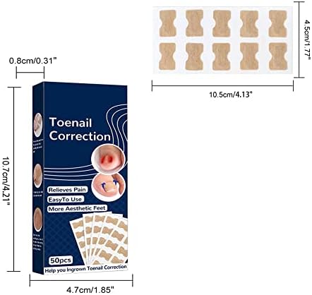 Corretor da unha do pé, ferramentas de corretor de unhas sem cola, adesivos de correção de unha encravada