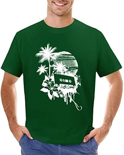 Camisetas de tshirts aipengry para homens engraçados havaianos tee gráfico impresso Moda casual pescoço de manga curta