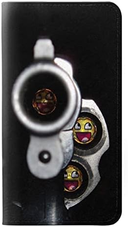 RW1109 Smile Bullet Gun PU Couro Capa Caso para Samsung Galaxy S23 Plus