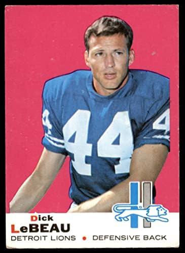 1969 Topps 76 Dick LeBeau Detroit Lions Ex -Lions Ohio ST