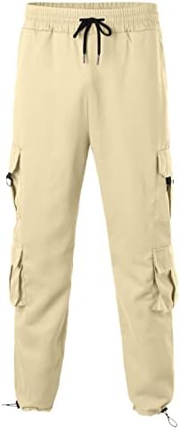 Homens confortáveis ​​quentes durante toda a temporada Fit Pant casual All Solid Color Pocket Bolso Moda de moda praia Little