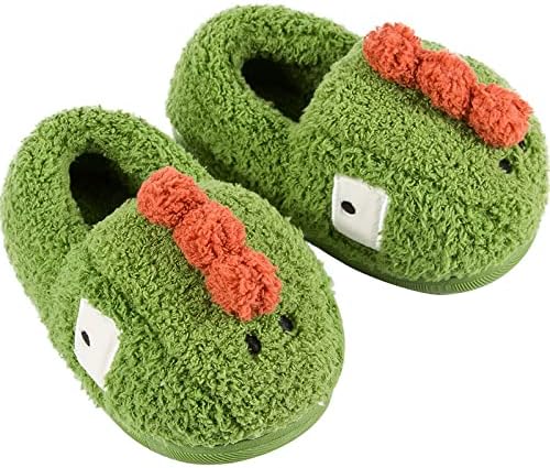 Sapatos para crianças de praia Pacote com pequenos sapatos de chinelos de algodão quente de dinossauros