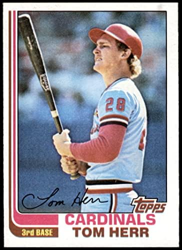 1982 Topps 27 Tom Herr St. Louis Cardinals Ex/Mt Cardinals