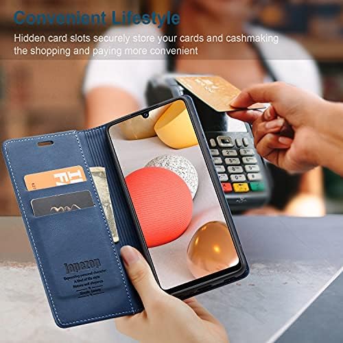 Caixa Samsung Galaxy A42 5G, carteira de caixa do Samsung Galaxy A42 5G com o suporte de cartão [bloqueio de RFID],