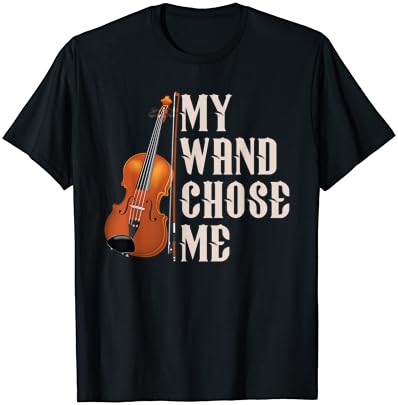 Minha varinha me escolheu camiseta de humor de violino