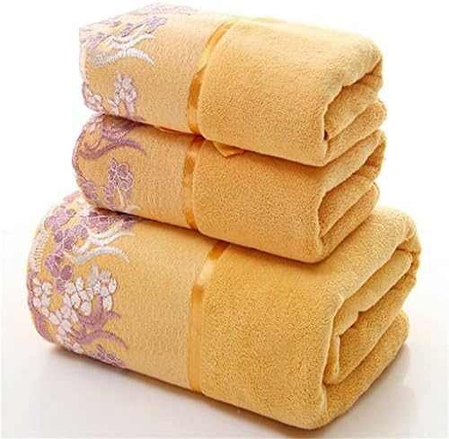 MJWDP renda bordada Microfiber Toalha Conjunto de toalha Face Toalha Toalha Hotel Comodidades de banheiro (cor: A, tamanho