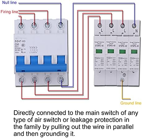 Misyls Melrester, protetor de choque elétrico de onda AC380V Protetor de choque elétrico para o centro de computadores para sala de controle de elevador para sala de telecomunicações para caixa de distribuição de piso Industrial Electrical