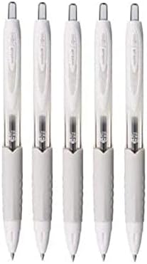 Uni-Ball Signo 307 Pen de tinta de gel retrátil, Ultra Micro Point 0,38 mm, tinta preta, UMN-307-38, conjunto de valores