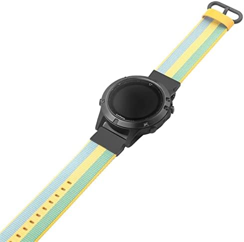 Puryn 22mm Sport Nylon Watch Strap Band Lançamento rápido para Garmin Fenix ​​6x 6 Pro 5x 5 mais 935 abordagem S60 quatix5 pulseira de pulseira