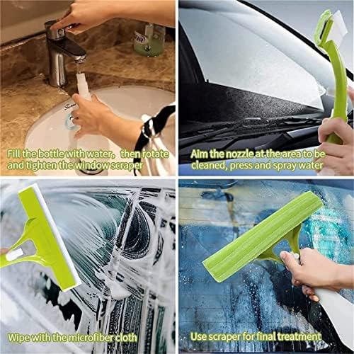 3 Em 1 Janela Squeegee Cleaner, Kit de equipamentos de limpeza de janelas para janela alta/externa, ferramenta de limpeza de janelas para lavagem de carros suave para a cozinha