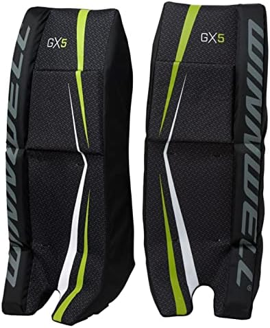 Winnwell Street Hockey Goalie Pad Conjunto - GX -5 Equipamento de concurso de gols para hóquei nas ruas e estradas - Durável e de espuma