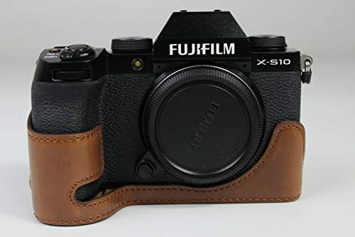 Capa de bolsa de meia câmera de couro PU para Fujifilm X-S10 Câmera, Fuji XS10