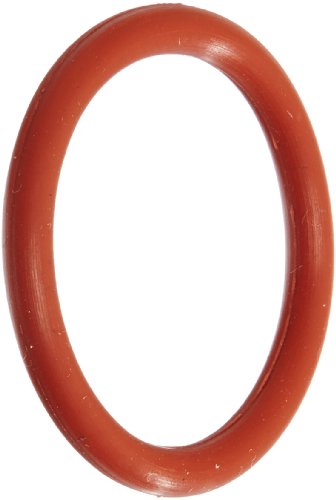 007 O-ring de silicone, durômetro 70A, vermelho, 5/32 ID, 9/32 OD, 1/16 Largura