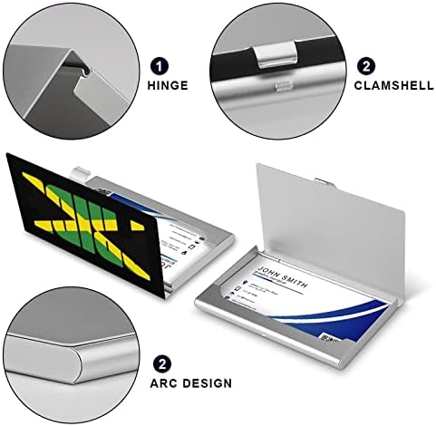 Jamaica Flag Country Orgulho Nome do Nome do Nome do Cartão Caso Profissional Organizador de bolso Prind Funny Print