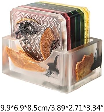6 PCS/SET RESINA PINA -COUSTERS Placemats resistentes ao calor Places de chá de chá de tape